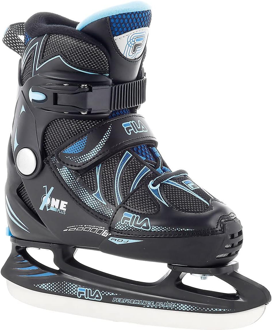 FILA Iceskate X-One Plus Ice blk/lightblue   Kinderschlittschuh größenverstellbar