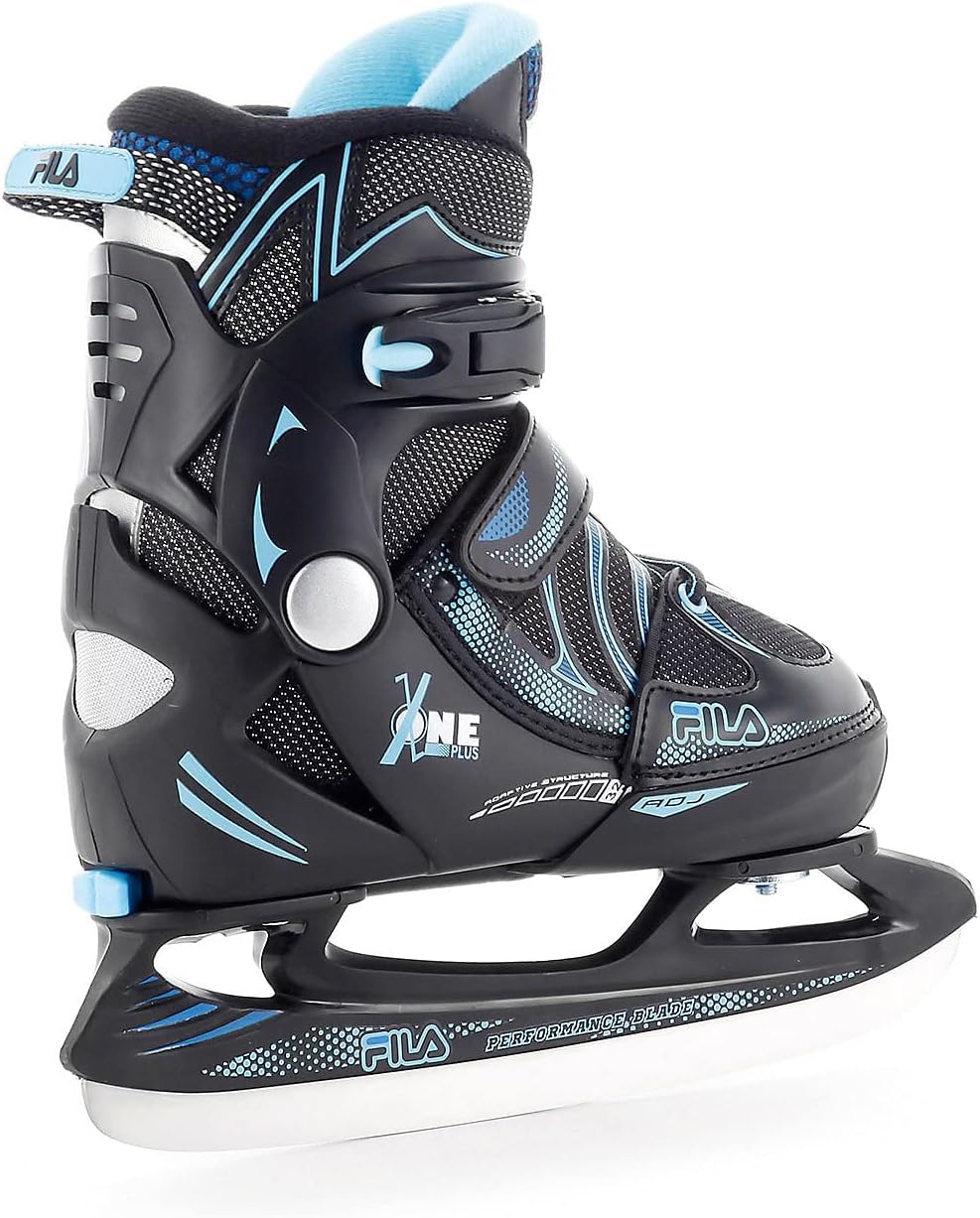 FILA Iceskate X-One Plus Ice blk/lightblue   Kinderschlittschuh größenverstellbar