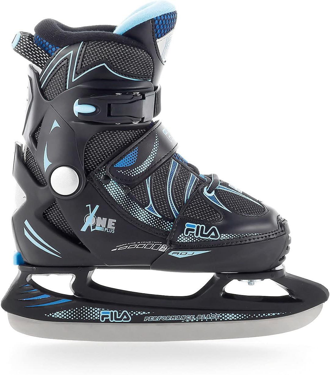 FILA Iceskate X-One Plus Ice blk/lightblue   Kinderschlittschuh größenverstellbar