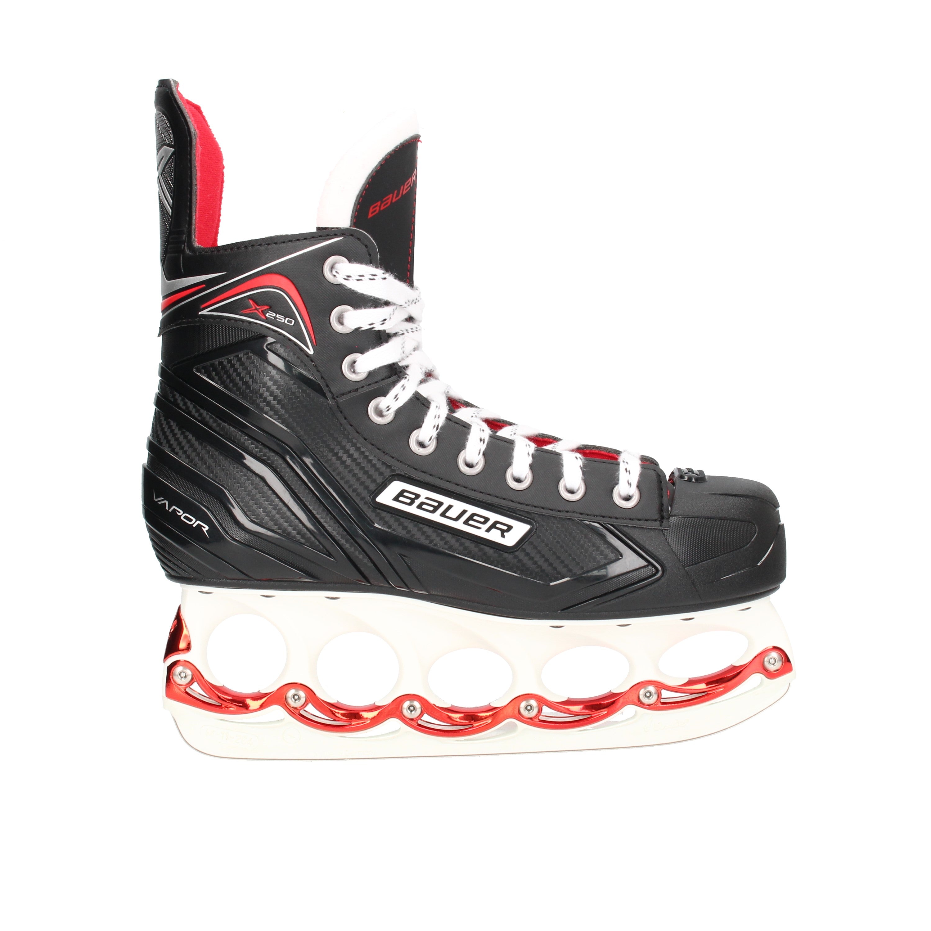 Bauer X250  White Red Schlittschuhe t-blade